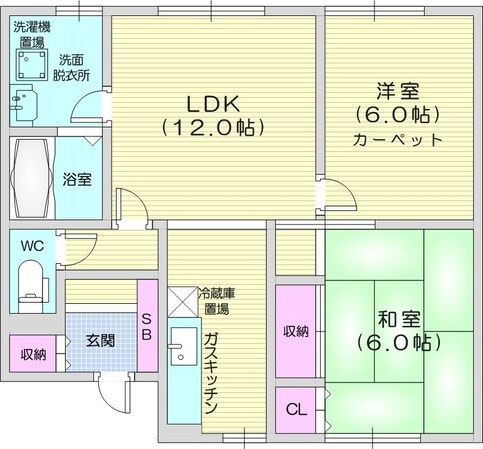 麻生駅 徒歩14分 2階の物件間取画像